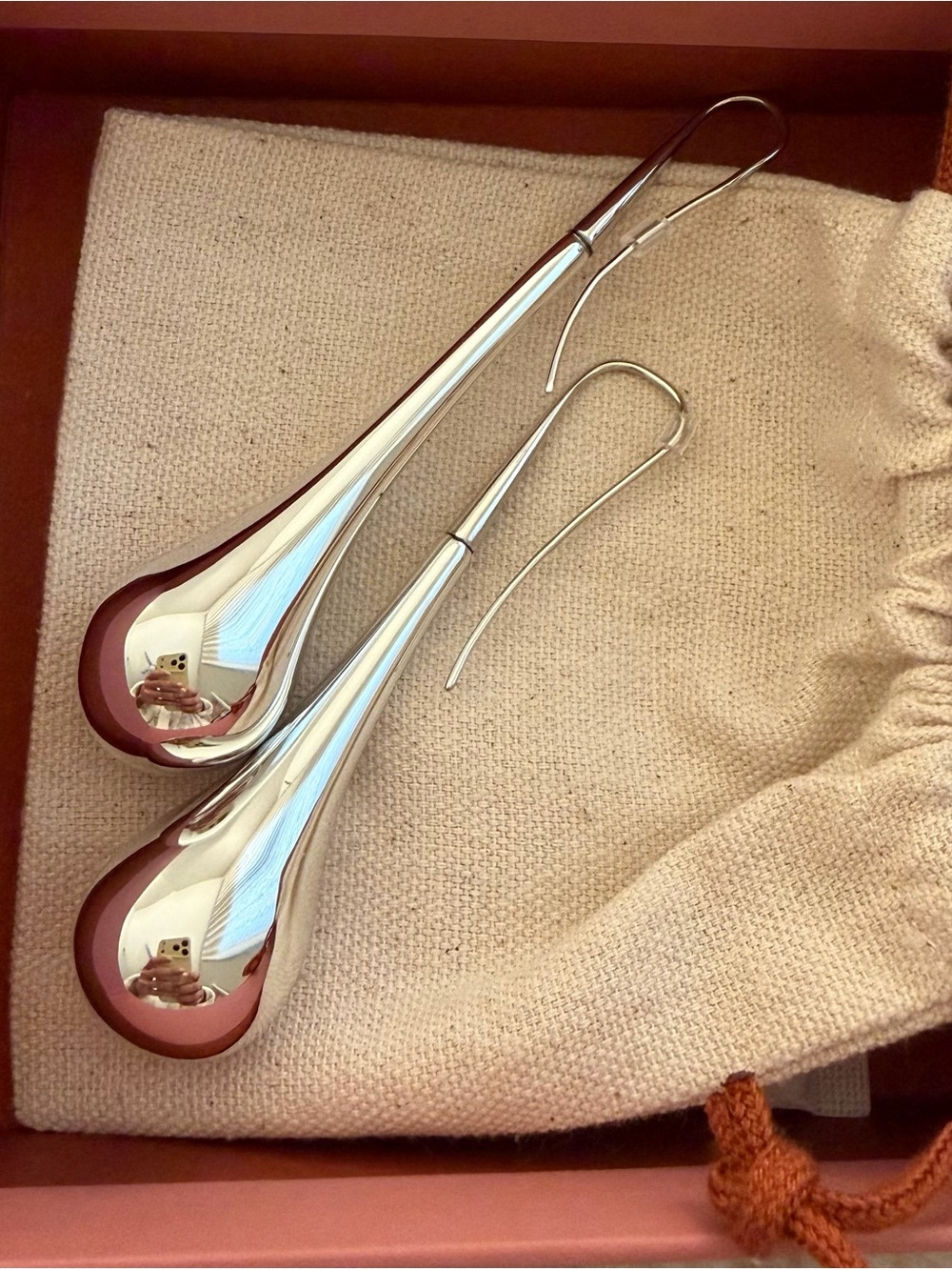 Cult Gaia: Silver Teardrop Dangle Earrings